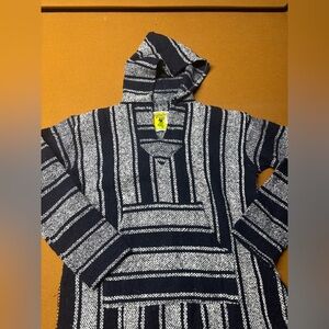 Baja Joe Navy and White Hoodie